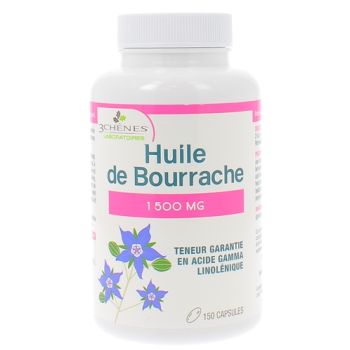 Huile de Bourrache Capital Jeunesse Les 3 Chênes - boîte de 150 capsules