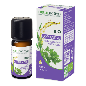 Huile essentielle Coriandre Bio Naturactive - flacon de 10 ml