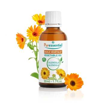 Huile végétale bio calendula Puressentiel - flacon de 50ml