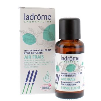 Huiles essentielles bio pour diffusion Air Frais Ladrôme - flacon de 30ml