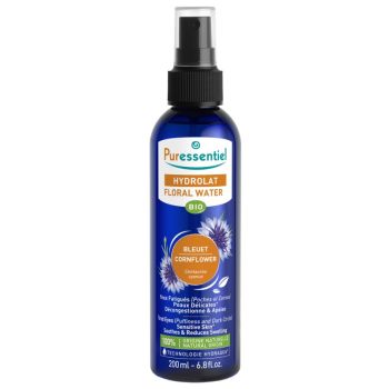 Hydrolat eau florale bleuet bio Puressentiel - spray de 200 ml