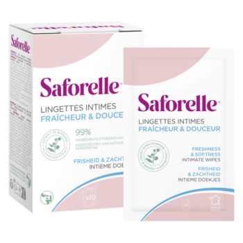 Lingettes intimes fraicheur et douceur Saforelle