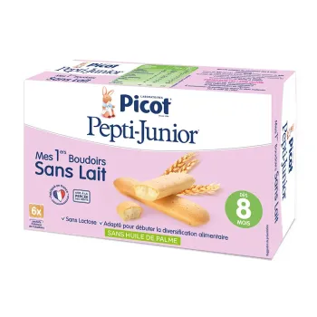 Pepti-Junior Mes 1ers boudoirs sans lait Picot - boite de 6 sachets de 4 boudoirs