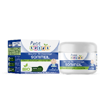 Petit Chêne baume de massage sommeil bio Les 3 Chênes - pot de 40ml
