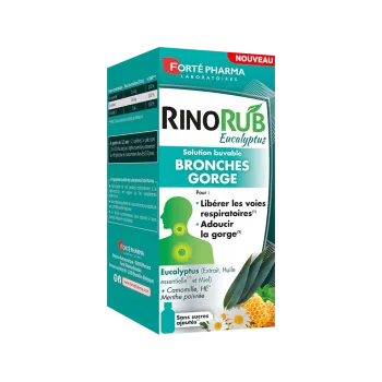 RinoRub eucalytpus bronches Forté Pharma - flacon de 200ml