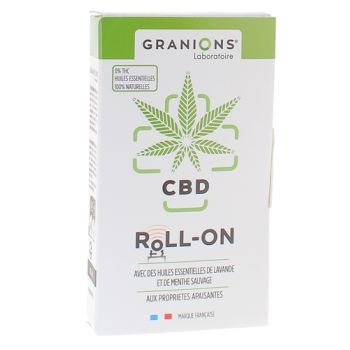 Roll-on apaisant au CBD et aux huiles essentielles Granions - roll-on de 5ml