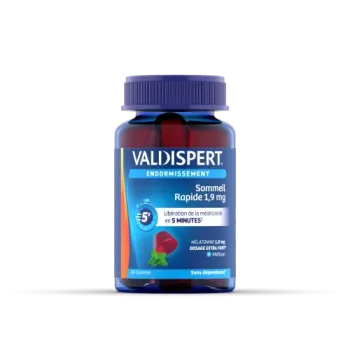 Sommeil rapide 1,9 mg Valdispert - pot de 30 gommes