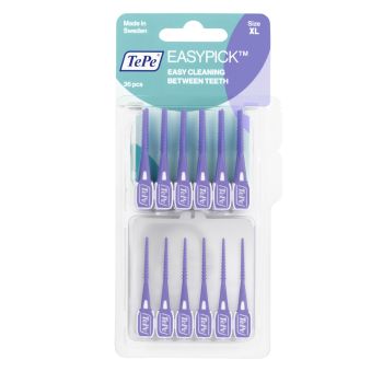 Easy Pick Cure-dents silicone violet XL TePe - 36 unités