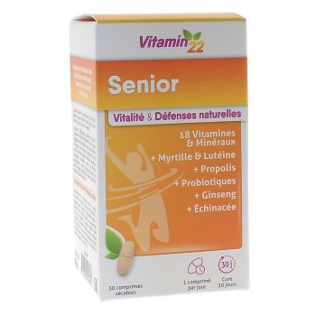 Vitamin 22 Senior Ineldea - boite de 30 comprimés sécables