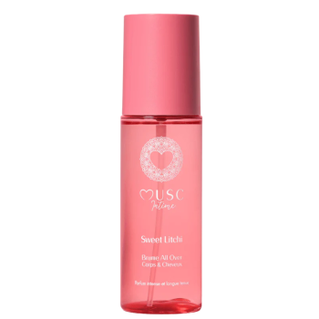 Brume all over corps & cheveux au sweet litchi Musc Intime - spray de 100ml