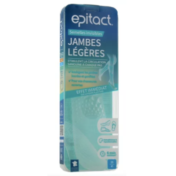 Semelles invisibles jambes légères taille 39/41 Epitact - une paire de semelles