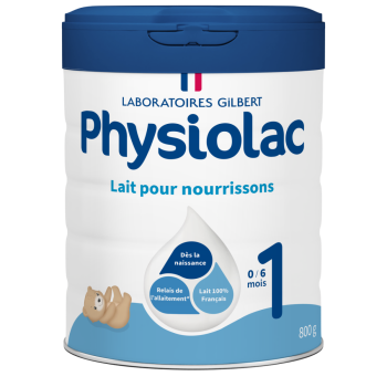 Lait Infantile 1er âge 0-6 mois Physiolac - pot de 800 g