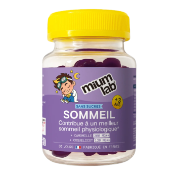 Sommeil enfants sans sucres Mium Lab - pot de 30 gummies