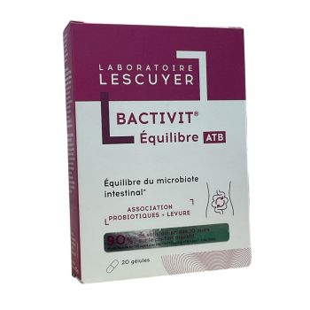 Bactivit équilibre ATB Lescuyer - boite de 20 gélules