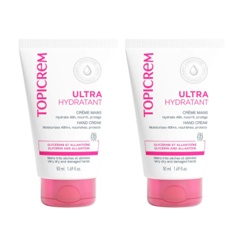 Ultra-hydratant crème mains Topicrem - lot de 2 tubes de 50ml