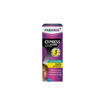 Shampooing traitement anti-poux Express Action Rapide Paranix - flacon de 200 ml + peigne