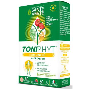 Toniphyt immunité Santé Verte - boite de 30 comprimés à croquer
