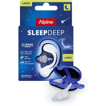 Sleep Deep bouchons d'oreille Alpine - une paire + une boite de transport