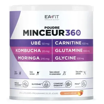 Minceur 360 goût pêche Eafit - pot de 250g 