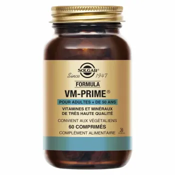 VM-PRIME vitalité multivitamines Solgar - pot de 60 comprimés 