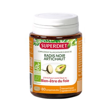 Radis noir / artichaut Bio Super Diet - 80 comprimés