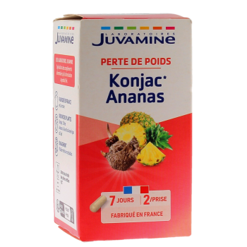 Konjac Ananas Perte de Poids Juvamine - boîte de 42 gélules