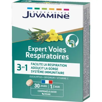 Expert voies respiratoires Juvamine - boîte de 30 comprimés à sucer