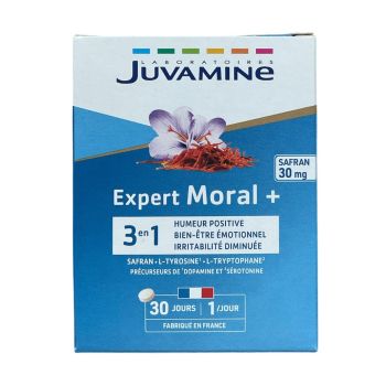 Expert Moral+ 3en1 Juvamine - boite de 30 comprim&eacute;s