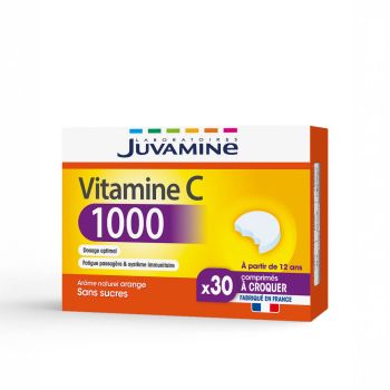 Vitamine C 1000 Juvamine - boite de 30 comprimés à croquer