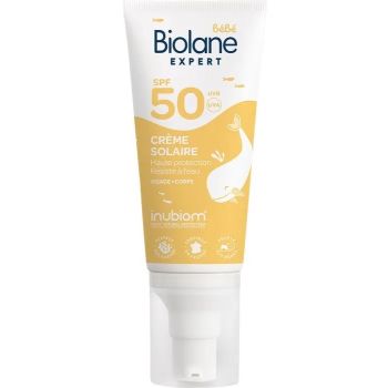 Crème solaire bébé SPF50 Biolane - flacon-pompe de 50ml