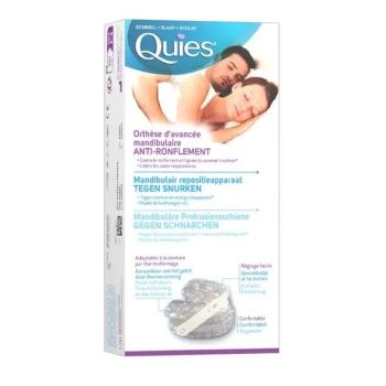Orthèse d'avancée mandibulaire anti-ronflement Quies - une orthèse