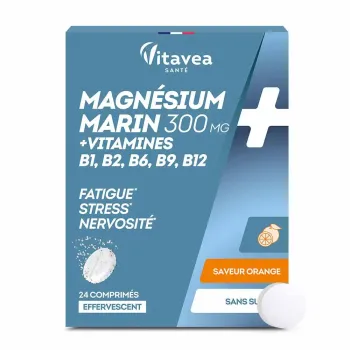 Magnésium + vitamines B1, B2, B6 détente Vitavea - boite de 24 comprimés effervescents