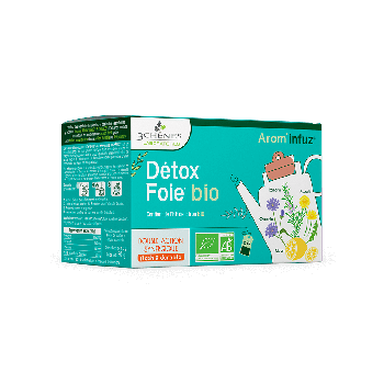 Arom’Infuz detox foie bio Les 3 Chênes - boîte de 20 sachets 