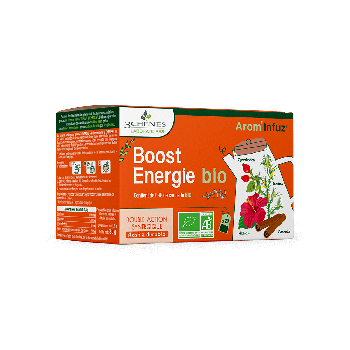 Arom’Infuz boost énergie bio Les 3 Chênes - boîte de 20 sachets 