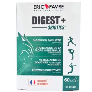 Digest+ 3Biotics Éric Favre - boîte de 60 gélules