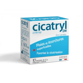 Cicatryl DM crème en sachet-dose - boite de 10 sachets de 2g