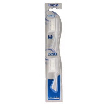 Power brossettes recharge brins souples 15/100 Inava - 2 brossettes