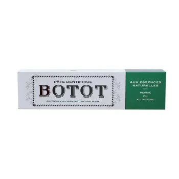 Pâte dentifrice Menthe Pin Eucalyptus Botot - tube de 75 ml