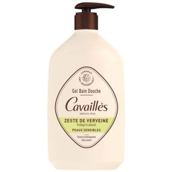 Gel bain douche zeste de verveine Rogé Cavaillès - flacon-pompe de 1L