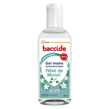 Gel mains hydroalcoolique rêve de monoï Baccide - flacon de 100ml