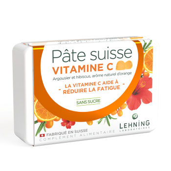 Pâte suisse Vitamine C Lehning - boîte de 40 gommes