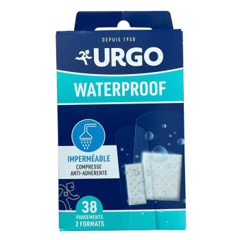 Pansements waterproof Urgo - boîte de 38 pansements de 2 formats