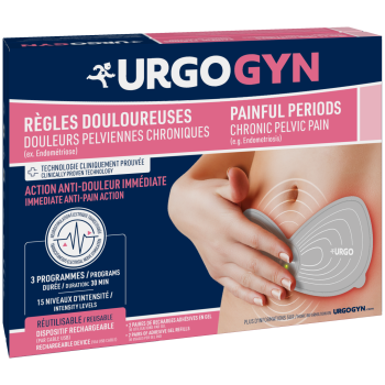 Patch électrothérapie règles douloureuses Urgo - boîte contenant 1 patch et 2 recharges