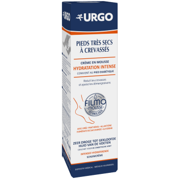 Crème mousse hydratation intense pieds très secs Urgo - flacon de 125ml