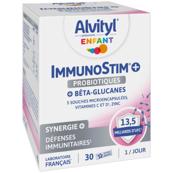 ImmunoStim+ probiotiques Alvityl - boîte de 30 sticks