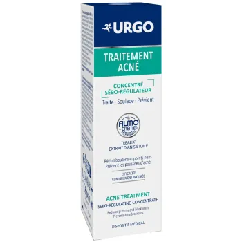 Traitement acn&eacute; concentr&eacute; s&eacute;bo-r&eacute;gulateur Urgo - flacon-pompe de 30ml