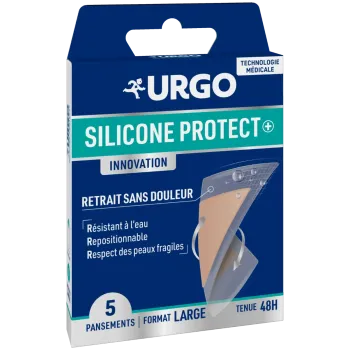 Silicone protect innovation pansements format large Urgo - boite de 5 pansements