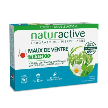 Maux de ventre Flash Naturactive - boite de 10 gélules