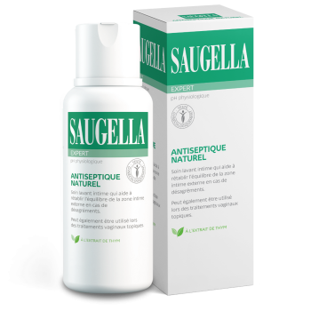 Antiseptique naturel émulsion lavante Saugella - flacon de 250 ml