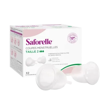 Coupes menstruelles taille 2 Saforelle - 2 coupes menstruelles
